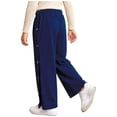 thumbnail image 4 of Haitryli Kids Boys Girls Joggers Athletic Trousers Tear Away Pants Adaptive Clothes Side Full Open Sweatpants Navy Blue 10, 4 of 7