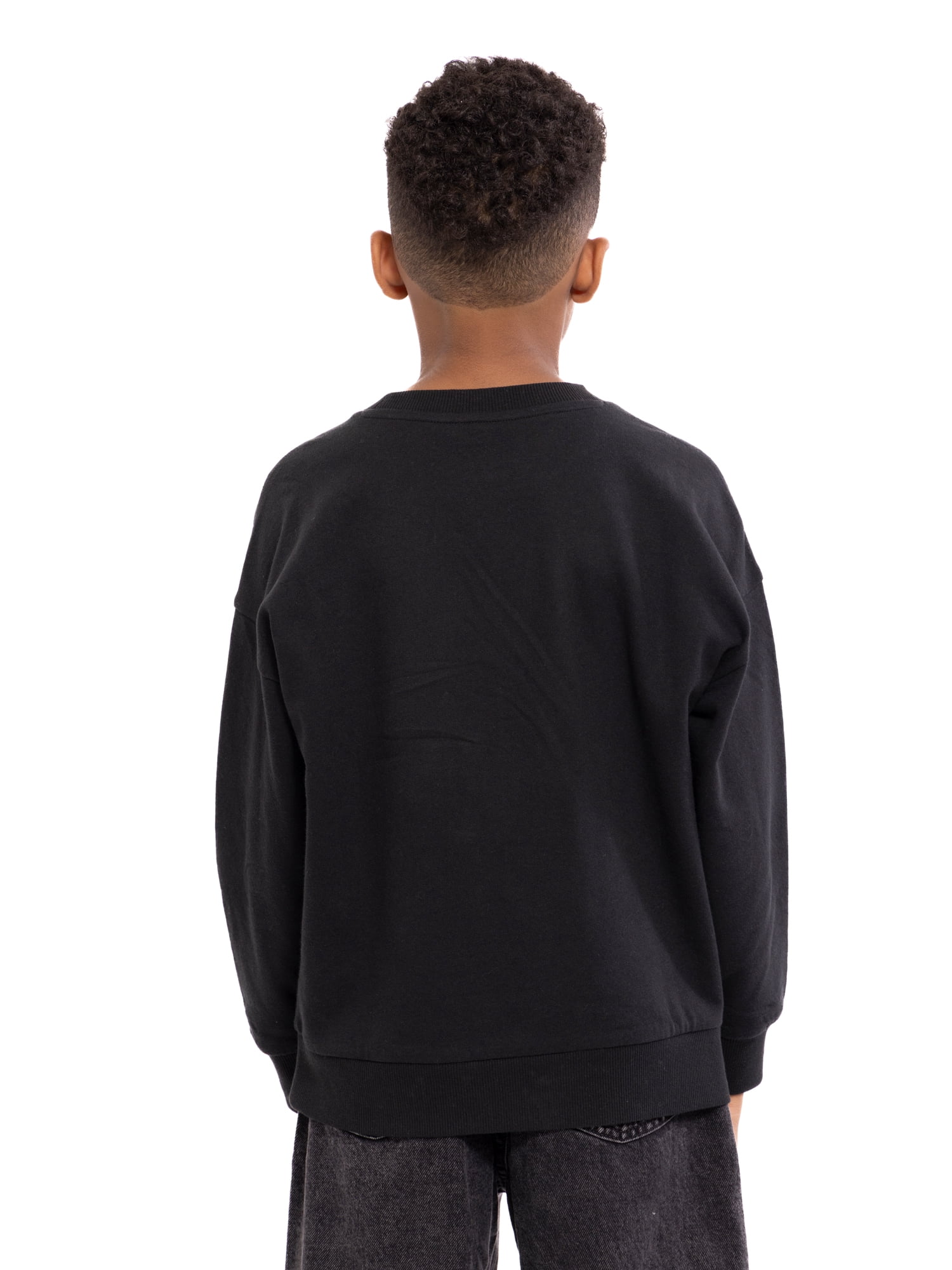 Nightmare Before Christmas Boys' Holiday Graphic Cotton Sweatshirt with Long Sleeves, Sizes 4-18
