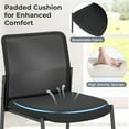 thumbnail image 7 of Costway Office Guest Chair Set of 4 with Breathable Mesh Back Padded Seat for Waiting Room, 7 of 7