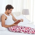 thumbnail image 5 of Honiee Tulips Flowers for men - a sleek fusion of Straight Pajama Pants, versatile Lounge Pants, and cozy Sleepwear, all rolled into one-Large, 5 of 6