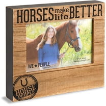 Pavilion Gift Company Picture Frame, 7.5"L x 1.25"W, Horse People