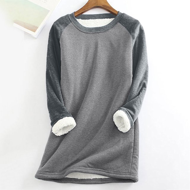 Mode Décontractée Automne Hiver Plus Polaire Chaude Imprimé de Noël pour Femmes