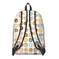 thumbnail image 2 of Kawaii Donut Lover School Backpack, Colorful Doughnut and Coffee Pattern Lightweight Travel Backpack for Daily Commuting and Travel, 2 of 4