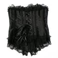 thumbnail image 3 of Grebrafan Gothic Corset Tops Women Wedding Bustiers Bride Black XL, 3 of 5