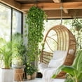 thumbnail image 5 of BingTong Artificial Hanging Ivy Vine Plant, Faux Round Leaf Green Wall Hanging Basket Foliage, No Maintenance Fake Trailing Greenery for Indoor Wall Decor C, 5 of 7