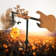 thumbnail image 7 of Garden Rock Band Windmill, Handmade Metal Rock Band Windmill, Percussionist Music Figurines and Statues, Wind Spinners for Yard Lawn Garden Patio Decor, Guitar Decor, 7 of 7