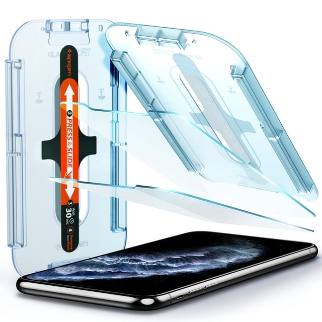 Protector de pantalla Spigen GlasTR EZ FIT para iPhone 11 Pro de 5,8" - 2 unidades