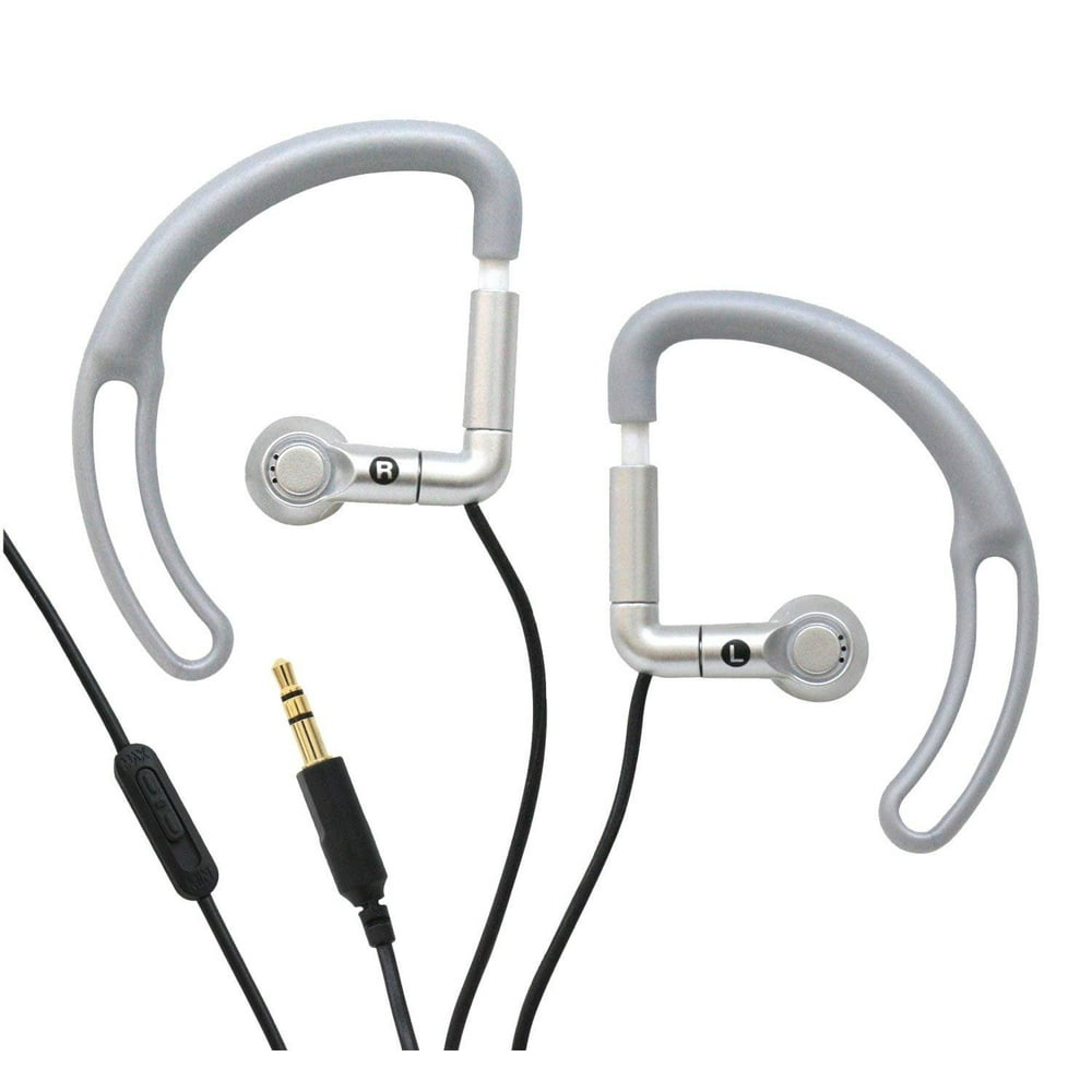 iHip Sport Earphones with Volume Control (Silver)