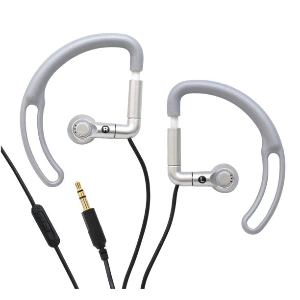 iHip Sport Earphones with Volume Control (Silver)