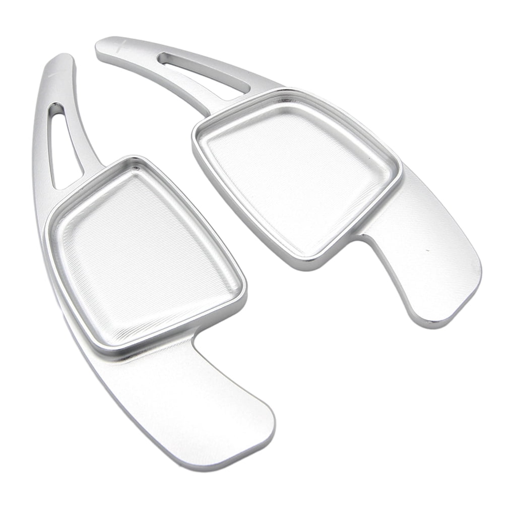 Youkk 2pieces Match Car Steering Wheel Paddle Set Sturdy And Durable Car Steering Wheel Paddles silver 1Set