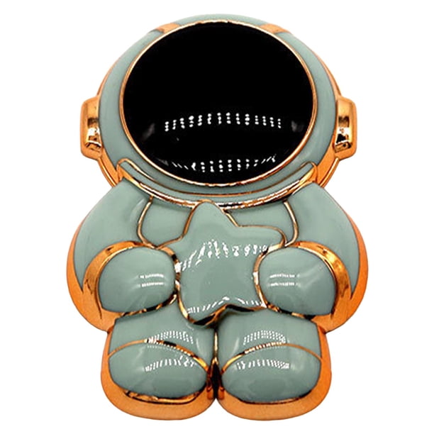 Soporte para teléfono móvil con soporte de astronauta plegable multifuncional para móvil Verde