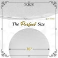thumbnail image 4 of O'Creme White Wraparound Cake Pastry Round Drum Board 1/4 Inch Thick, 16 Inch Diameter - Pack of 10, 4 of 9