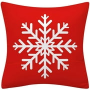 Home & Style Outdoor Garden Christmas Cushion, 45 x 45 cm, Eastjing Throw Pillow with Piping - Yarn Dyed Cushion Water Repellent