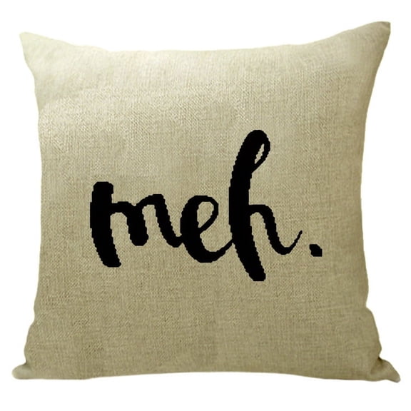 Yidarton Simple Linen Pillowcase Christmas Letter Printed Pillow Case Car Sofa Cushion Cover