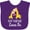 Purple, variant on Inktastic My Meme Grandma Loves Me Giraffe Boys or Girls Baby Bib