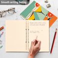 thumbnail image 4 of FORMRS 1-Subject Spiral Notebook 8" x 5" College Ruled 60 Refillable Sheet A5 Hard Cover, 2 Pack, Green Glasses, 4 of 7