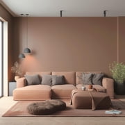 Evolve Eco-Friendly Eggshell Acrylic Latex Paint and Primer, One Coat Coverage, Feather Brown, 5 gal
