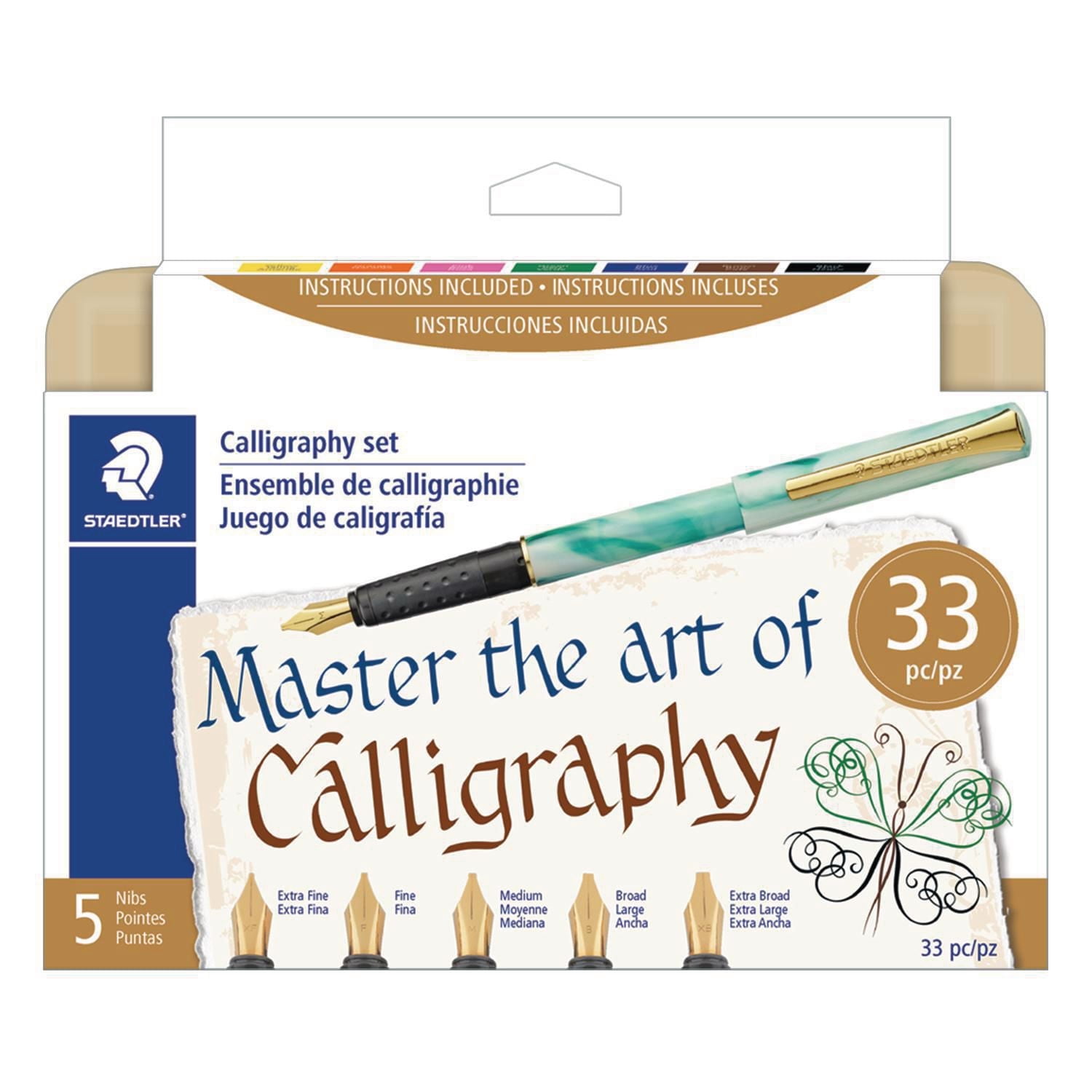Staedtler Calligraphy Pen Set, 33 pieces, 33 pieces