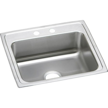 Lustertone Self Rim Double Bowl Elkay Lustertone Stainless Steel 22