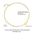 thumbnail image 2 of Clearance Choker Necklaces for Women Her Bar Gold Link Chain Choker for Birthday Christmas Jewelry Gift, 2 of 5