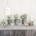 thumbnail image 3 of Flmtop Mini Artificial Succulent Plant Bonsai Fake Pineapple Leaf Balcony Desktop Decor, 3 of 7