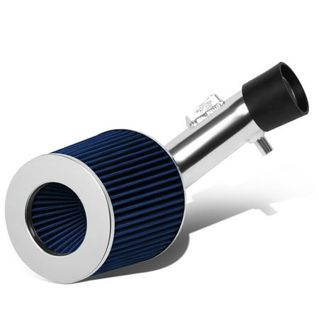 Blue Civic Air Intake System - For 2006-2011 Honda Civic DX LX Lightweight Hi-Flow Short Ram Air Intake System+Blue Cone Filter