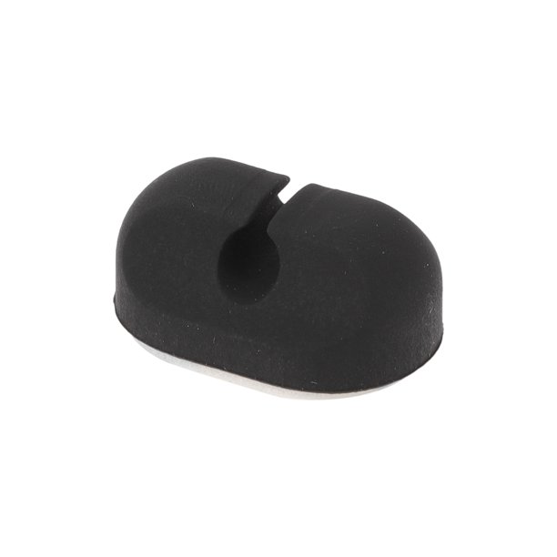 Clip de soporte de cable universal Unique Bargains, organizador de gestión de cables, 30.5x21x14mm, duradero, silicona, negro para tablero de coche, TV, laptop, escritorio de oficina