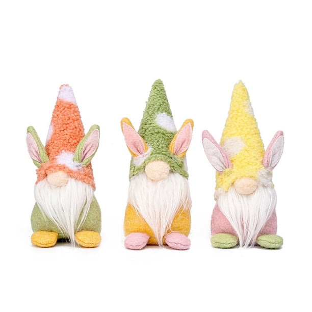 Muñeco de peluche sin rostro hecho a mano de 3 piezas para niños, mujeres, hombres, decoración de Pa Abanopi 3 piezas