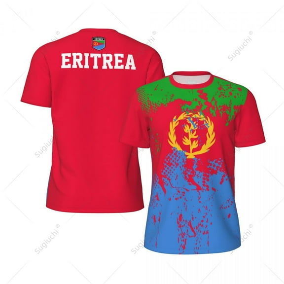 Exclusive design Eritrea Flag Grain 3D Printed Men For Running Bike Soccer Tennis Fitness Sports tshirt Mesh Fans Short T-shirt
