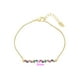 thumbnail image 2 of Pulsera Esclava Dama Con Swarovski Multicolor Oro 14K Lam dorado Unitalla, 2 of 7