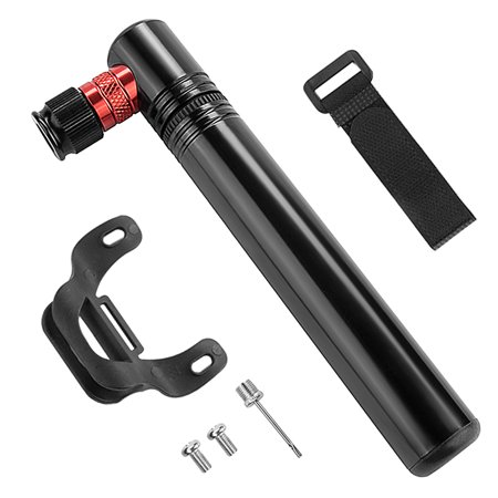 Pompe À Vélo, Pompe À Pneu À Double Baril Avec Manomètre Précis | Pompe