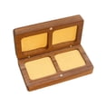 thumbnail image 2 of Caja de madera para anillos, expositor de anillos de nogal negro, joyero portátil Forro de champán, 2 of 9