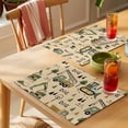 thumbnail image 4 of Cartoon Tractor Placemats Set of 4 Cute Digger Shovel Truck Car Khaki Place Mats Indoor Wipeable Table Mats Washable Cloth Dining Table Placemats for Kitchen Holiday Party Home Decor 13x19 Inch, 4 of 9
