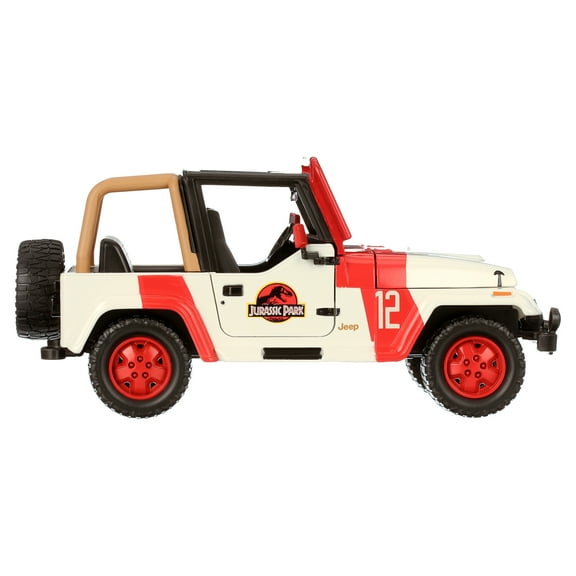 Jurassic World 1:24 Scale 1992 Jeep Wrangler Race Car Play Vehicle