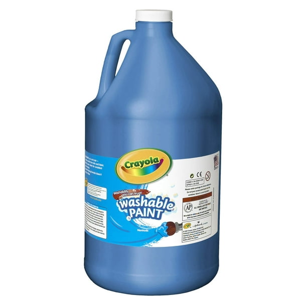 Crayola Washable Paint, Blue Paint, Classroom Supplies, 1 Gallon