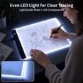 thumbnail image 4 of KOBAIBAN Ultra-Thin A4 LED Light Board for Diamond Painting with Stepless Dimming Portable USB Light Pad for Tracing & Drawing, 4 of 8