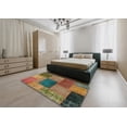 thumbnail image 5 of Ahgly Company Machine Washable Indoor Rectangle Abstract Brown Area Rugs, 8' x 12', 5 of 7