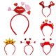 thumbnail image 1 of SUSUchens Diadema elástica para mujer, estilo San Valentín, con plumas decorativas, lentejuelas brillantes, antideslizante, accesorio para fotos, para boda, fiesta de graduación, estilo aro para el, 1 of 8