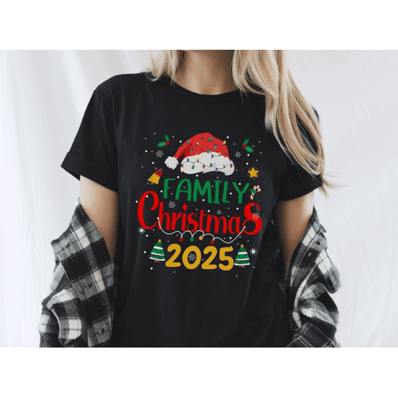 Funny Christmas Shirt for Women – Holiday Graphic Tee, Christmas Crew Top, Santa Vibes Shirt