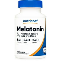 Nutricost Melatonin 5mg, 240 Tablets - 5mg Per Serving, Non-GMO, Gluten Free Dietary Supplement