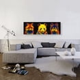 thumbnail image 2 of ARTCANVAS Fox Panda Wolf Animal Canvas Art Print - Size: 48" x 16" (1.50" Deep), 2 of 9