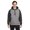 Dk Gry Hthr/ Blk, variant on Team 365 TT96CB Unisex Zone HydroSport Heavyweight Colorblock Hooded Sweatshirt-ATH HT/ SP DK NV-2XL