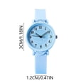 thumbnail image 2 of Easy Read Dial Watch Precise Timing Silicone Strap Durable Metal Material for Young People Students Both Genders, 2 of 5