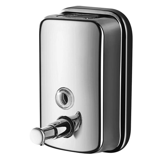 ULTNICE Wall Mountable 304 Stainless Soap Dispenser for Bathroom Use Silver 1000ml
