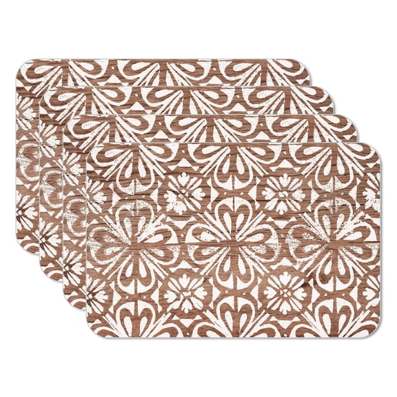 CounterArt "Modern Farmhouse" 4-Pack Reversible Tabletop Placemats