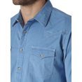 thumbnail image 2 of Wrangler Men's Retro Two Pocket Long Sleeve Snap Shirt, 2 of 5