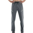 thumbnail image 3 of Fashion YLSDY Men's Hiking Pants Running Pants Quick Dry Lightweight Water Resistant Elastic Waist Cargo Pants for All Seasons Gray XXXL, 3 of 8
