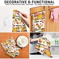 thumbnail image 6 of GZHJMY Thanksgiving Fruits and Autumn Leaves Kitchen Dish Towel Set, Drying Kitchen Towels Tea Towels Gift Set for Drying Cleaning Cooking Baking 4Pcs, 6 of 6