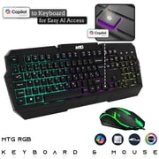Restored HP Dark Single Premium Desktop Computer PC – AMD Processor,16GB ARGB RAM,512GB SSD,RGB Keyboard with AI Copilot Key and Mouse,RGB Soundbar,Windows 11