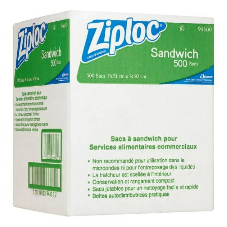 Ziploc® 682255 6 1/2 x 5 7/8 Sandwich Bag - 500/Case